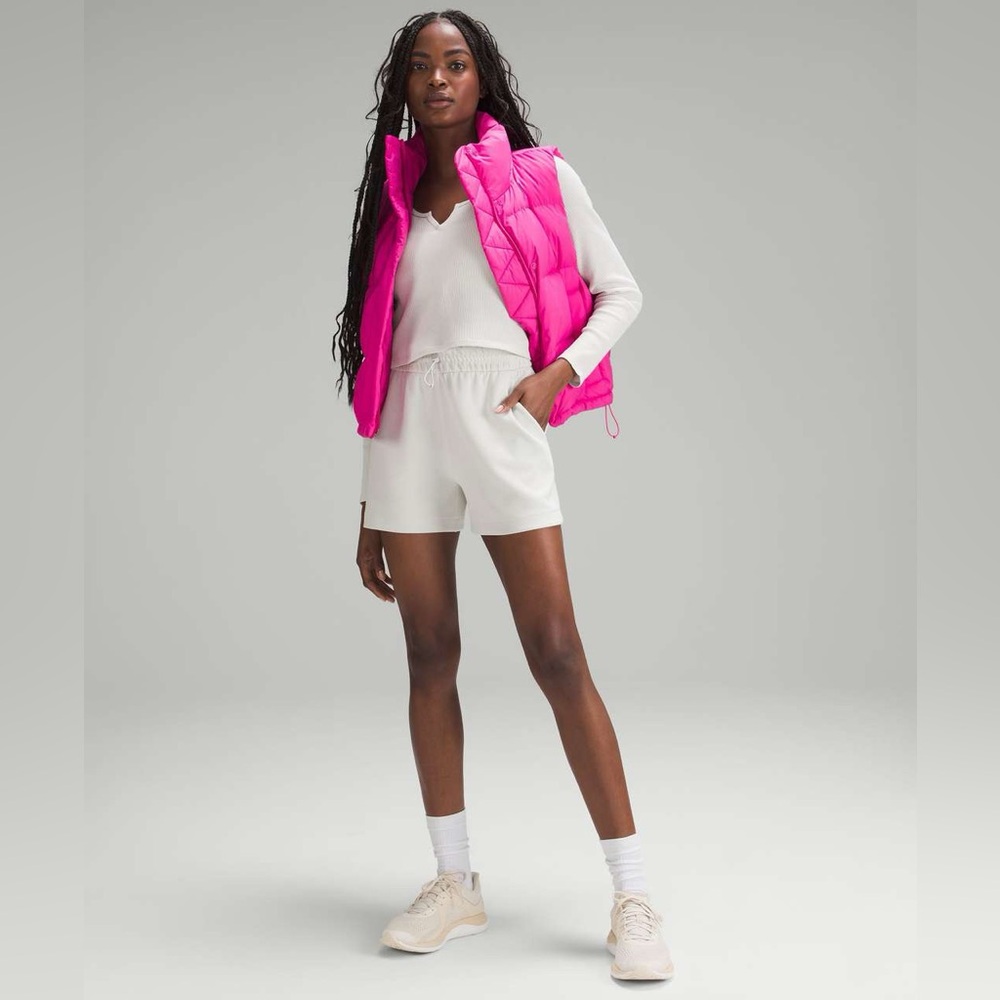 Lululemon Softstreme High-Rise Short 4", color: bone